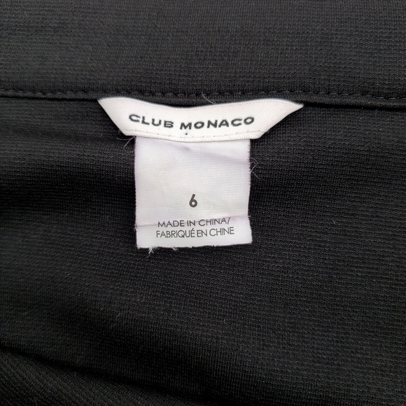 Club Monaco Black Floral Lazer Cut Danny Skater Skirt - Picture 7 of 7